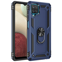 Galaxy A12 Case Zore Vega Cover Blue