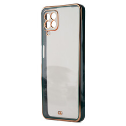 Galaxy A12 Case Zore Voit Clear Cover Green