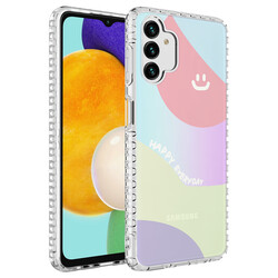 Galaxy A13 4G Case Airbag Edge Colorful Patterned Silicone Zore Elegans Cover NO7