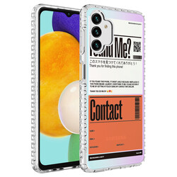 Galaxy A13 4G Case Airbag Edge Colorful Patterned Silicone Zore Elegans Cover NO6