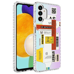 Galaxy A13 4G Case Airbag Edge Colorful Patterned Silicone Zore Elegans Cover NO2