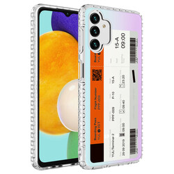 Galaxy A13 4G Case Airbag Edge Colorful Patterned Silicone Zore Elegans Cover NO1