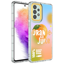 Galaxy A13 4G Case Camera Protected Colorful Patterned Hard Silicone Zore Korn Cover NO3