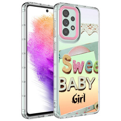 Galaxy A13 4G Case Camera Protected Colorful Patterned Hard Silicone Zore Korn Cover NO10