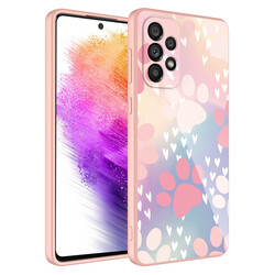 Galaxy A13 4G Case Camera Protected Patterned Hard Silicone Zore Epoxy Cover NO4