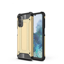 Galaxy A13 4G Case Zore Crash Silicon Cover Gold