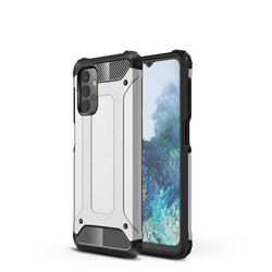 Galaxy A13 4G Case Zore Crash Silicon Cover Grey