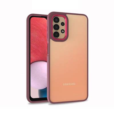 Galaxy A13 4G Case Zore Flora Cover Red