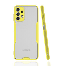 Galaxy A13 4G Case Zore Parfe Cover Yellow