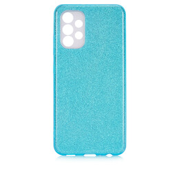 Galaxy A13 4G Case Zore Shining Silicon Blue