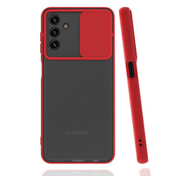 Galaxy A13 5G Kılıf Zore Lensi Kapak Kırmızı