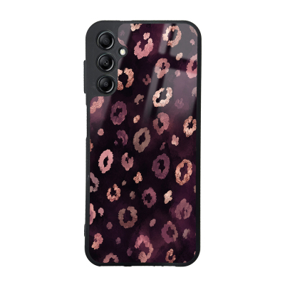 Galaxy A14 5G Case with Camera Protection, Patterned Zore Lusi Cover Pembe Leopar