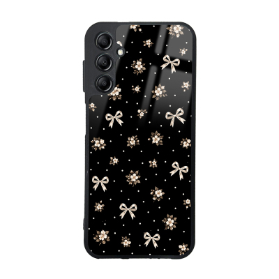 Galaxy A14 5G Kılıf Kamera Korumalı Desenli Zore Lusi Kapak Gold Fiyonk