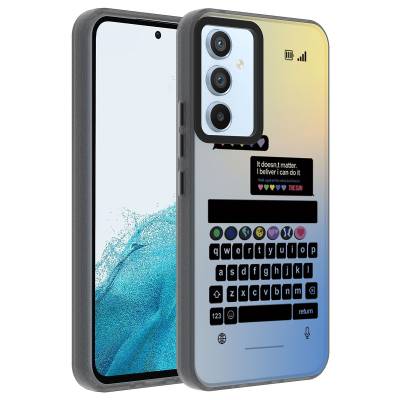 Galaxy A14 Case Patterned Zore Dragon Hard Cover Klavye