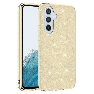 Galaxy A14 Case Zore Shining Silicone Gold