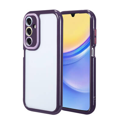 Galaxy A15 Case Camera Protected Colored Edge and Frame Design Zore Vitamin Cover Derin Mor