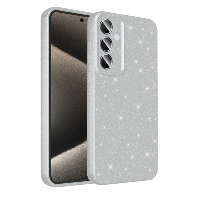 Galaxy A15 Case Camera Protected Silvery Luxury Zore Koton Cover White