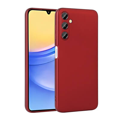 Galaxy A15 Case Zore Premier Silicone Cover Red