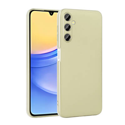 Galaxy A15 Case Zore Premier Silicone Cover Gold