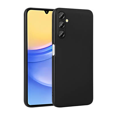 Galaxy A15 Case Zore Premier Silicone Cover Black