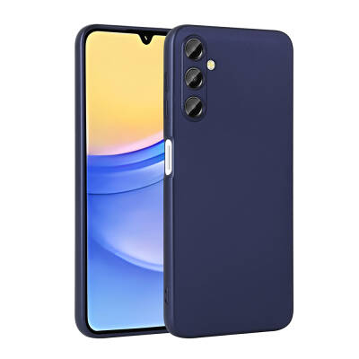 Galaxy A15 Case Zore Premier Silicone Cover Navy blue