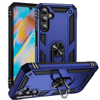 Galaxy A15 Case Zore Vega Cover Blue