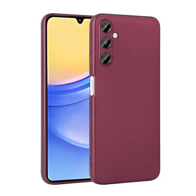 Galaxy A15 Kılıf Zore Premier Silikon Kapak Mürdüm