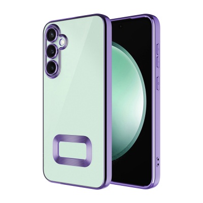 Galaxy A16 Case Camera Protection Showing Logo Zore Omega Cover Lila