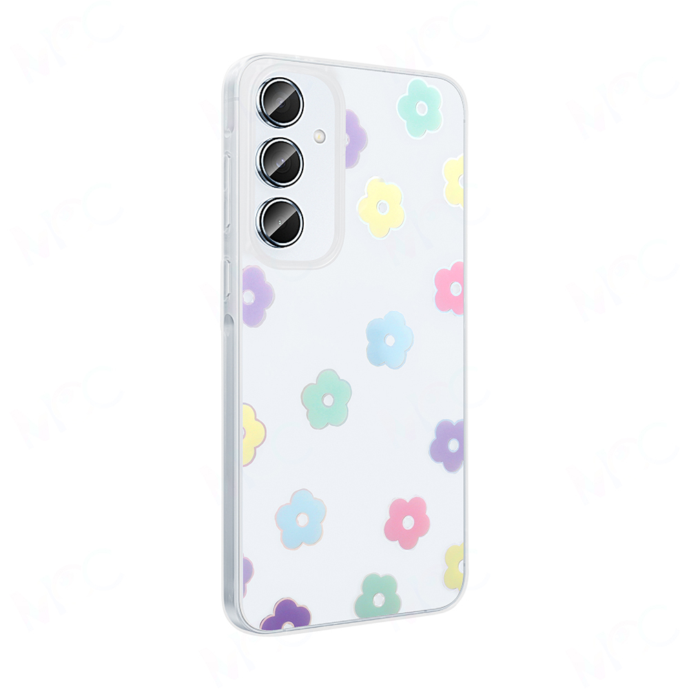 Galaxy A16 Case Transparent Figured Zore Folk Hard Cover - 10