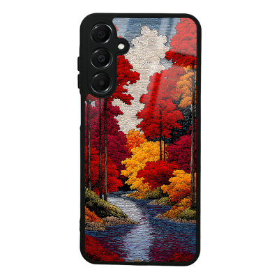 Galaxy A16 Case with Camera Protection, Patterned Zore Lusi Cover Ağaçlar
