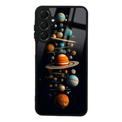 Galaxy A16 Case with Camera Protection, Patterned Zore Lusi Cover Gezegen