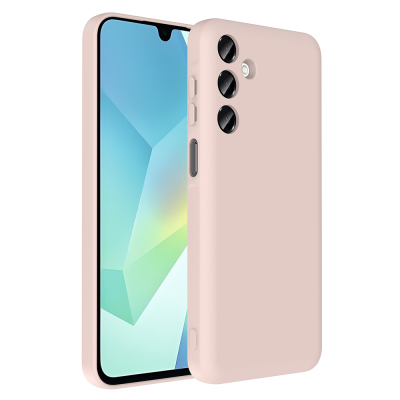 Galaxy A16 Kılıf Kamera Korumalı Kartlık Hazneli Zore Vitra Kapak Pembe