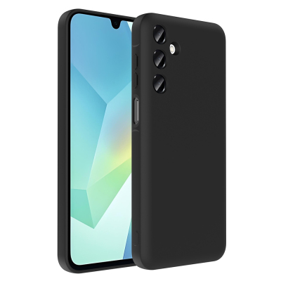 Galaxy A16 Kılıf Kamera Korumalı Kartlık Hazneli Zore Vitra Kapak Siyah