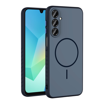 Galaxy A16 Kılıf M-safe Şarj Özellikli Zore Tea Kapak Lacivert