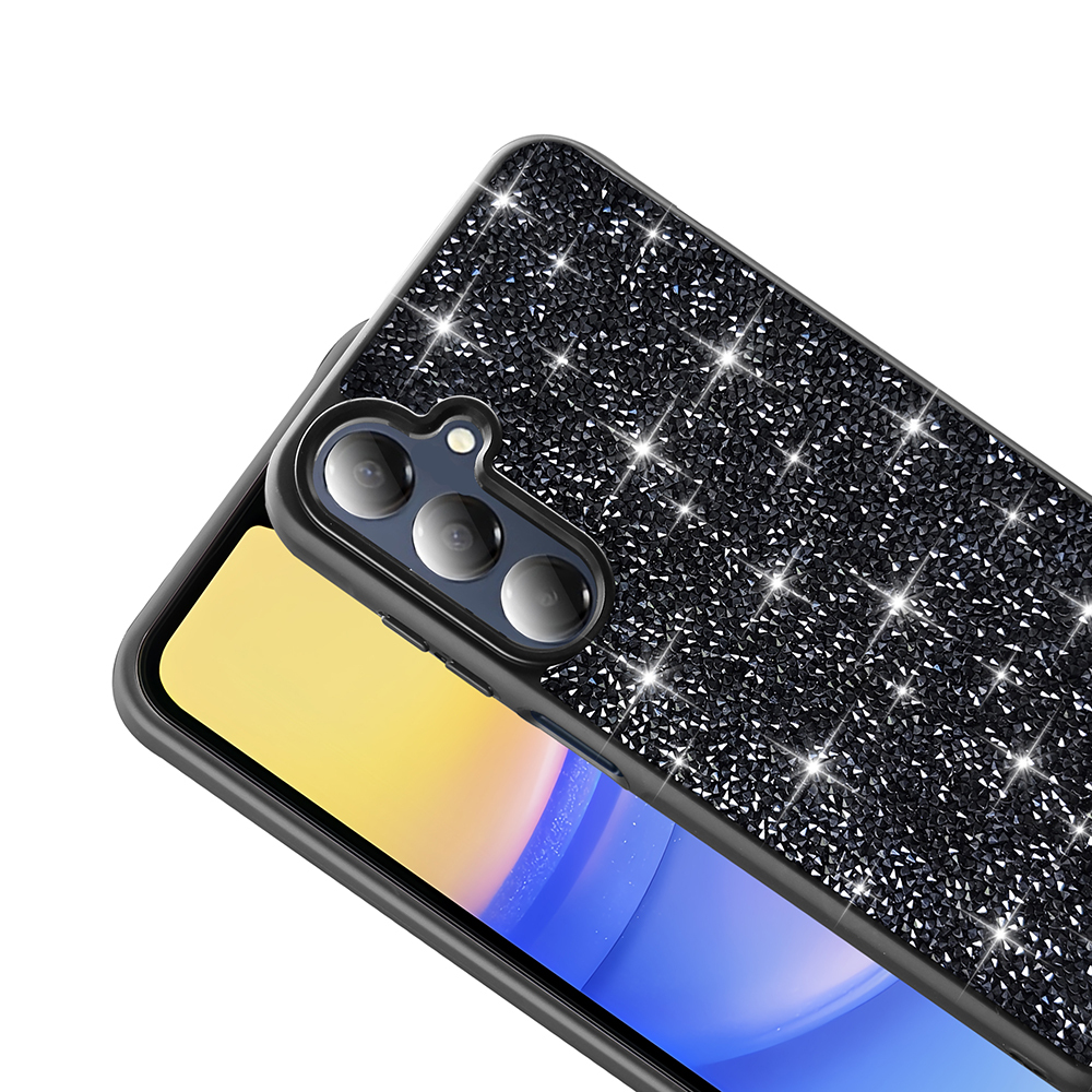 Galaxy A16 Kılıf Parlak Taşlı Tasarım Zore Pırlanta Kapak - 16