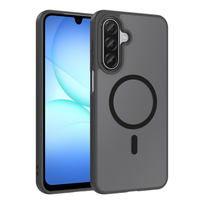 Galaxy A17 Case M-safe Charging Enabled Zore Ballet Flat Cover Black