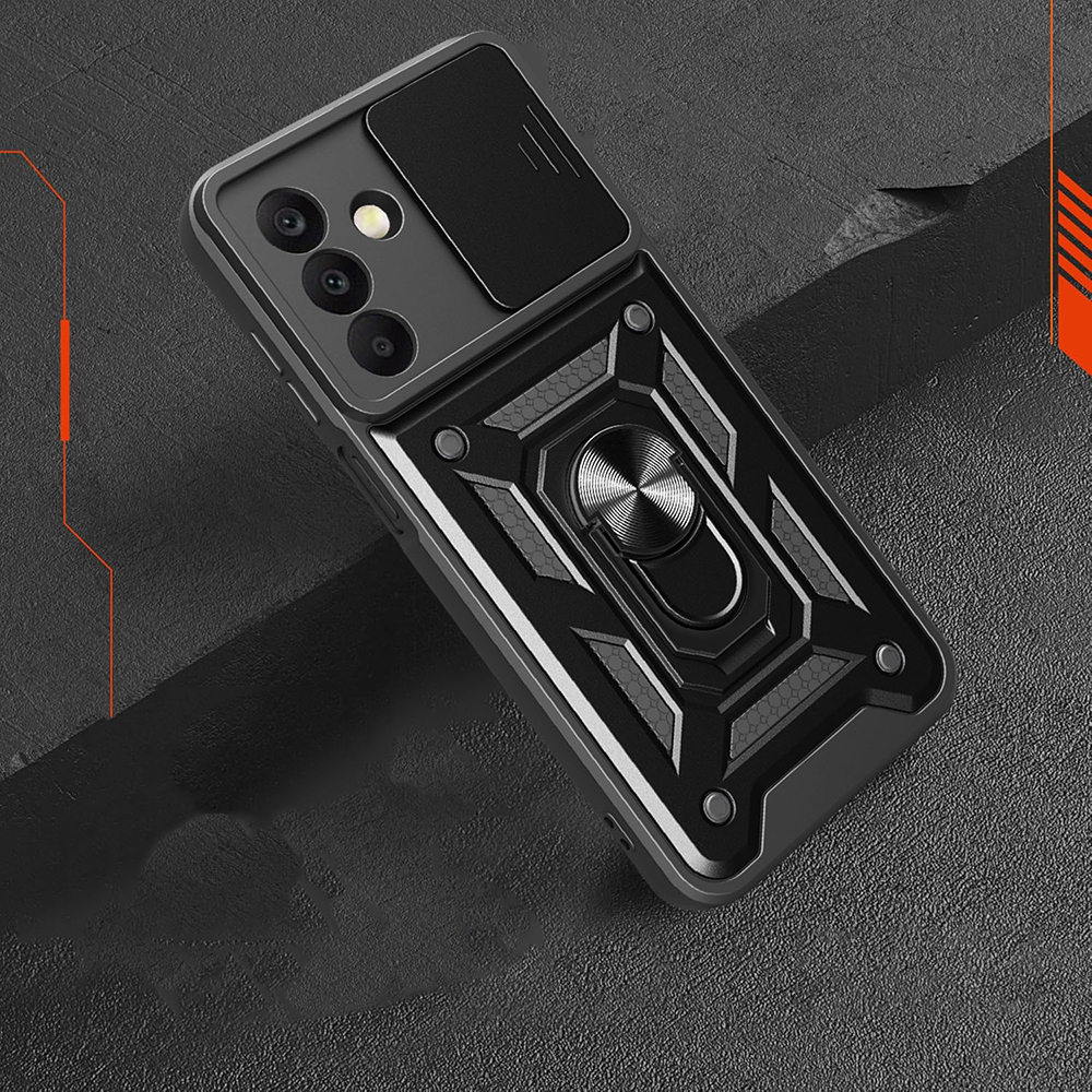 Galaxy A17 Case Magnetic Stand Camera Protection Zore Sliding Vega Cover - 11