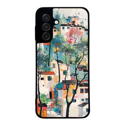 Galaxy A17 Case with Camera Protection, Patterned Zore Lusi Cover Evler