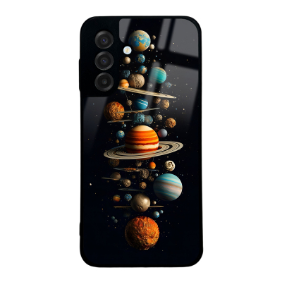 Galaxy A17 Case with Camera Protection, Patterned Zore Lusi Cover Gezegen