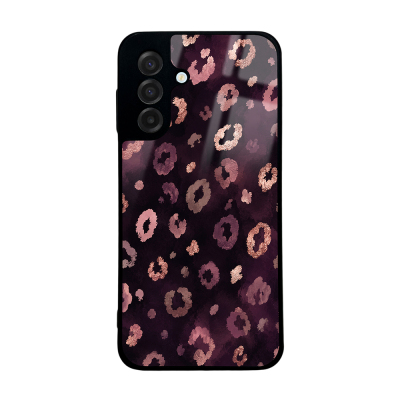 Galaxy A17 Case with Camera Protection, Patterned Zore Lusi Cover Pembe Leopar