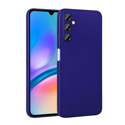 Galaxy A17 Case Zore Premier Silicone Cover Saks Blue