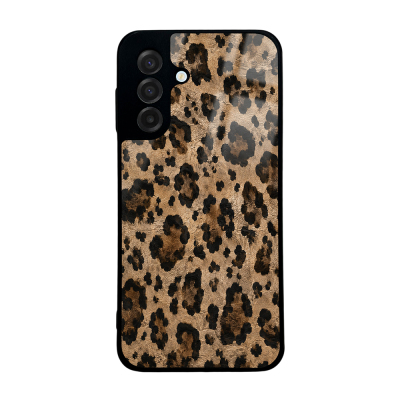 Galaxy A17 Kılıf Kamera Korumalı Desenli Zore Lusi Kapak Kahve Leopar