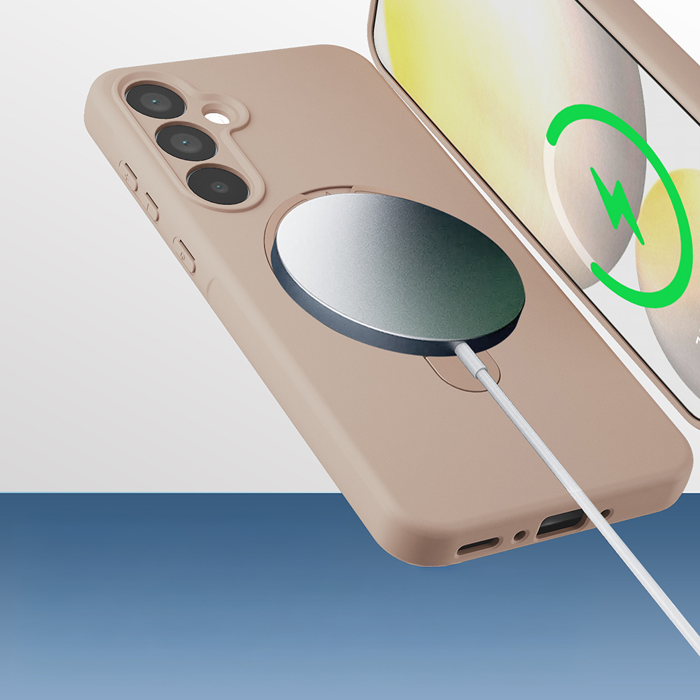 Galaxy A17 Kılıf M-safe Şarj Özellikli Standlı Zore Samara Kapak - 7