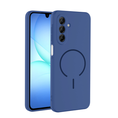 Galaxy A17 Kılıf M-safe Şarj Özellikli Zore Meta Kapak Lacivert