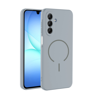 Galaxy A17 Kılıf M-safe Şarj Özellikli Zore Meta Kapak Titanyum-Gri