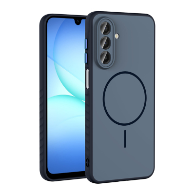 Galaxy A17 Kılıf M-safe Şarj Özellikli Zore Tea Kapak Lacivert