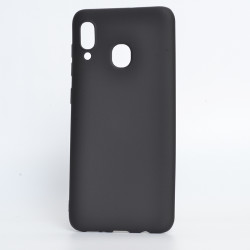 Galaxy A20 Case Zore Premier Silicon Cover Black