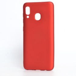 Galaxy A20 Case Zore Premier Silicon Cover Red