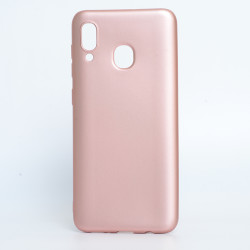 Galaxy A20 Case Zore Premier Silicon Cover Rose Gold