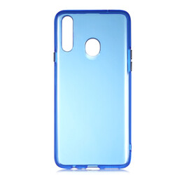 Galaxy A20S Case Zore Bistro Cover Blue